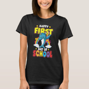 Camiseta Feliz Primer Día De La Escuela Dabbing Narwhal De 