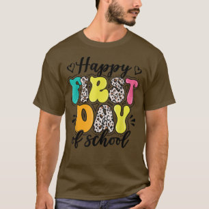 Camiseta Feliz Primer Día De La Escuela, De Vuelta A La Esc