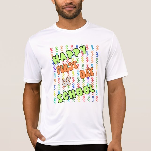 Camiseta Feliz Primer Día De La Escuela De Vuelta A La Escu (Anverso)