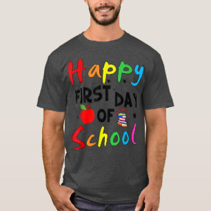 Camiseta Feliz Primer Día De La Escuela De Vuelta A La Escu