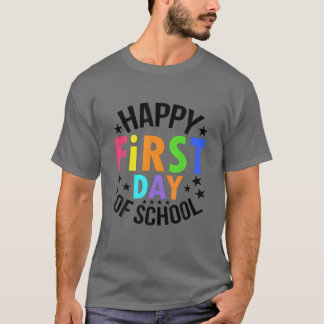 Camiseta Feliz Primer Día De La Escuela De Vuelta A La Escu