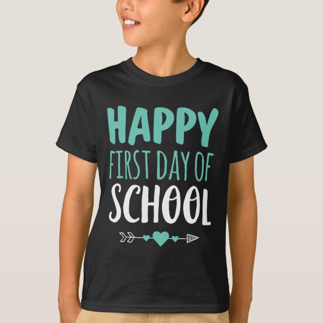 Camiseta Feliz Primer Día De La Escuela Estudiante Arrow C (Anverso)