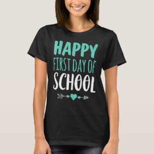 Camiseta Feliz Primer Día De La Escuela Estudiante Arrow C