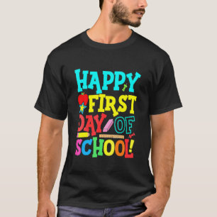 Camiseta Feliz Primer Día De La Escuela Estudiantil Parén