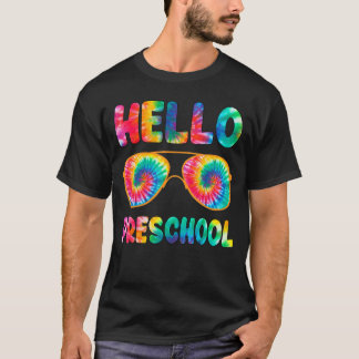 Camiseta Feliz Primer Día De La Escuela Hola Preescolar Tye