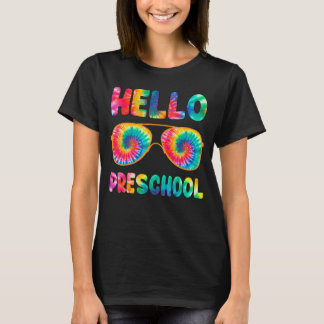Camiseta Feliz Primer Día De La Escuela Hola Preescolar Tye