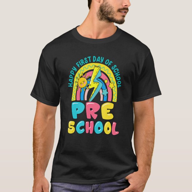 Camiseta Feliz Primer Día De La Escuela Preescolar De Vuelt (Anverso)