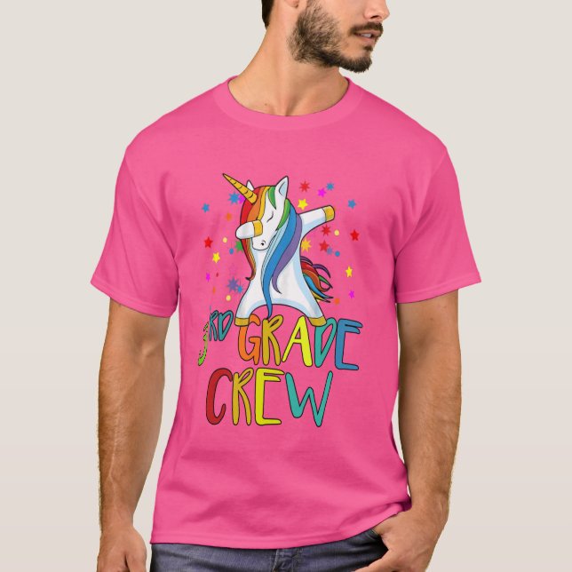 Camiseta Feliz Primer Día De La Escuela Tercer Grado De Té  (Anverso)