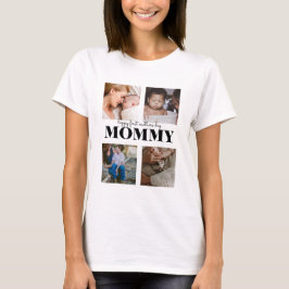 Camiseta feliz primer Día de la Madre lindo collage de foto