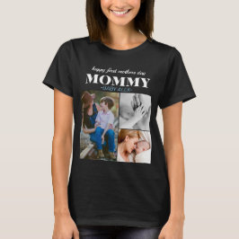 Camiseta feliz primer Día de la Madre lindo collage de foto