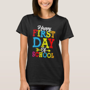Camiseta Feliz Primer Día De Los Estudiantes Escolares 2