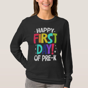 Camiseta Feliz Primer Día De Los Estudiantes Preescolares D
