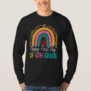 Camiseta Feliz Primer Día De Maestra De Cuarto Grado De Vue