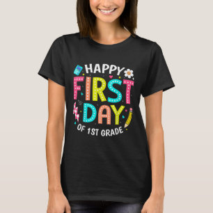 Camiseta Feliz Primer Día De Maestros De 1er Grado Niños De