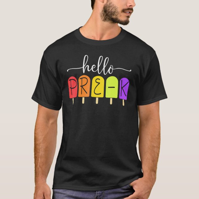 Camiseta Feliz Primer Día De Preescolar De Vuelta Al Profes (Anverso)