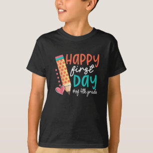 Camiseta Feliz primer día de profesores de cuarto grado