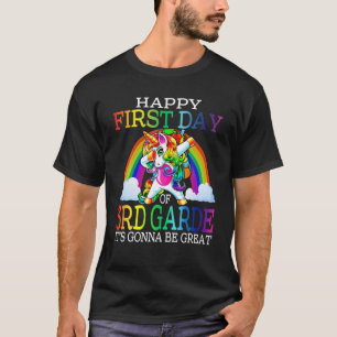 Camiseta Feliz primer día de tercer grado te va a gustar