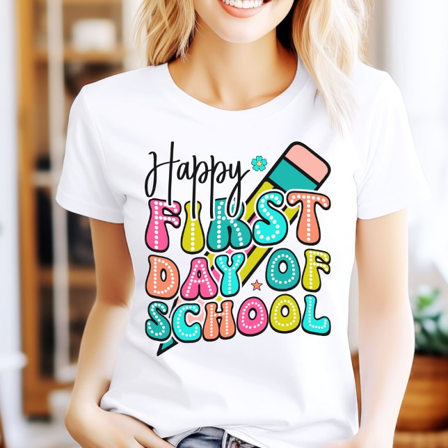 Camiseta Feliz Primer Día Del Colegio (Subido por el creador)