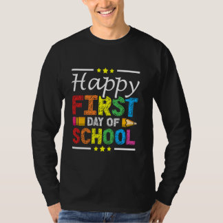 Camiseta Feliz Primer Día Del Colegio A Niños