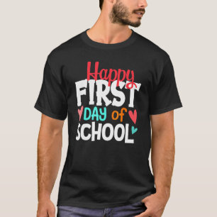 Camiseta Feliz Primer Día Del Colegio Bienvenido De Nuevo A