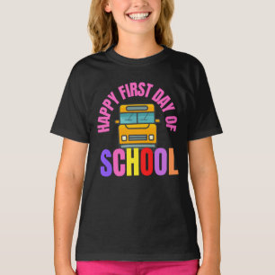 Camiseta Feliz Primer Día Del Colegio, Bienvenidos De Nuevo