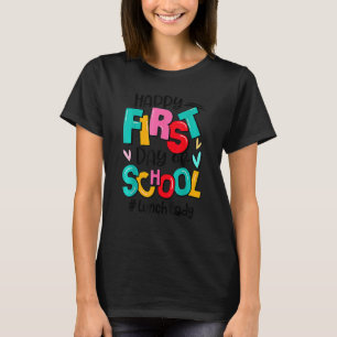Camiseta Feliz Primer Día Del Colegio De La Señora De Almue