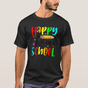 Camiseta Feliz Primer Día Del Colegio De Vuelta Al Profesor