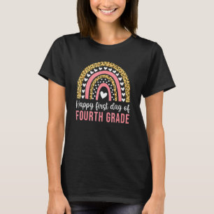 Camiseta Feliz Primer Día Del Colegio Hola Boho De Cuarto G