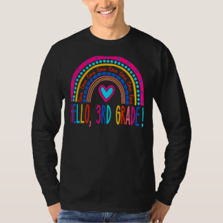Camiseta Feliz Primer Día Del Colegio Hola Profesor De 3er 