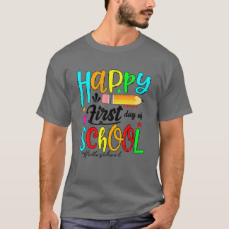 Camiseta Feliz Primer Día Del Colegio Hola Profesor Stu