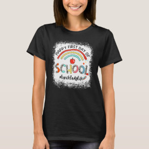 Camiseta Feliz Primer Día Del Colegio Lanza De Almuerzo Lad