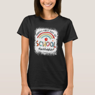 Camiseta Feliz Primer Día Del Colegio Lanza De Almuerzo Lad