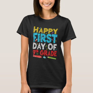 Camiseta Feliz Primer Día Del Estudiante De 9º Grado