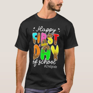 Camiseta Feliz Primer Día Del Estudiante De Segundo Grado