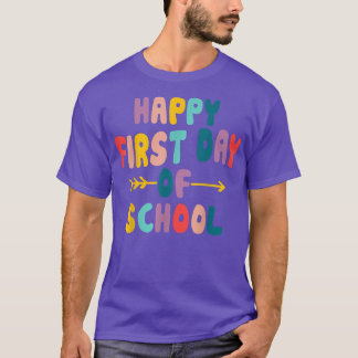 Camiseta Feliz Primer Día Del Estudiante En La Escuela