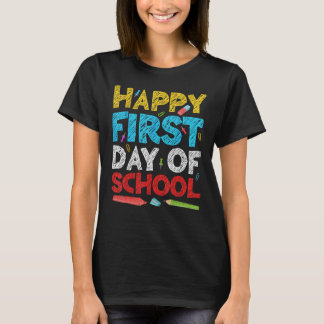 Camiseta Feliz Primer Día Del Estudiante En La Escuela