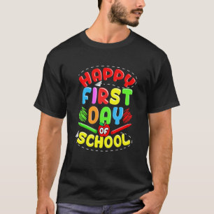 Camiseta Feliz Primer Día Del Maestro Escolar De Vuelta A L