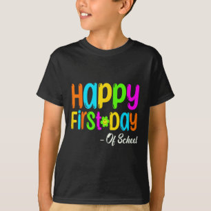 Camiseta Feliz Primer Día Del Maestro Escolar De Vuelta A L