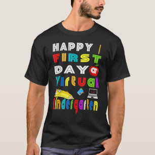 Camiseta Feliz Primer Día Del Maestro Virtual De Jardines D