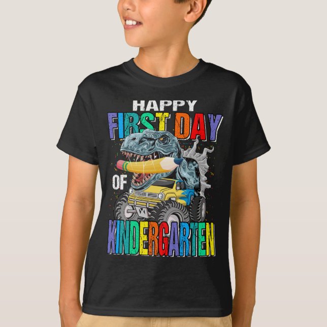 Camiseta Feliz Primer Día Del Monstruo De La Guardería  (Anverso)
