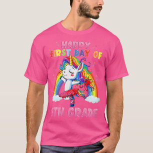 Camiseta Feliz Primer Día Del Profesor De 6º Grado Y Estudi