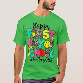Camiseta Feliz Primer Día Del Profesor De Jardín De Niños D