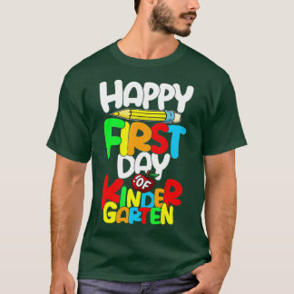Camiseta Feliz Primer Día Del Profesor De Jardín De Niños D