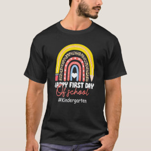 Camiseta Feliz Primer Día Del Profesor De Jardín De Niños D