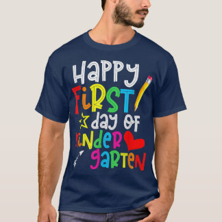 Camiseta Feliz Primer Día Del Profesor De Jardín De Niños D