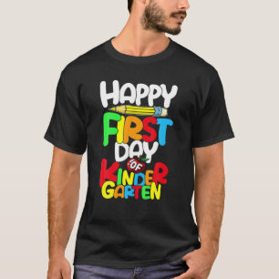 Camiseta Feliz Primer Día Del Profesor De Jardín De Niños D