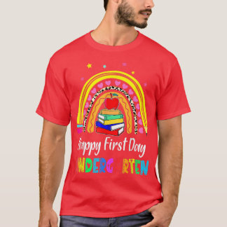 Camiseta Feliz Primer Día Del Profesor De Jardín De Niños D