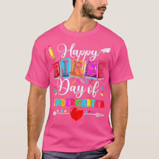 Camiseta Feliz Primer Día Del Profesor De Jardín De Niños D