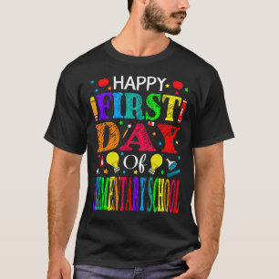 Camiseta Feliz Primer Día Del Profesor De La Escuela Primar