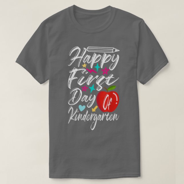 Camiseta Feliz Primer Día Del Profesor De La Escuela Primar (Diseño del anverso)